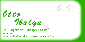 otto ibolya business card